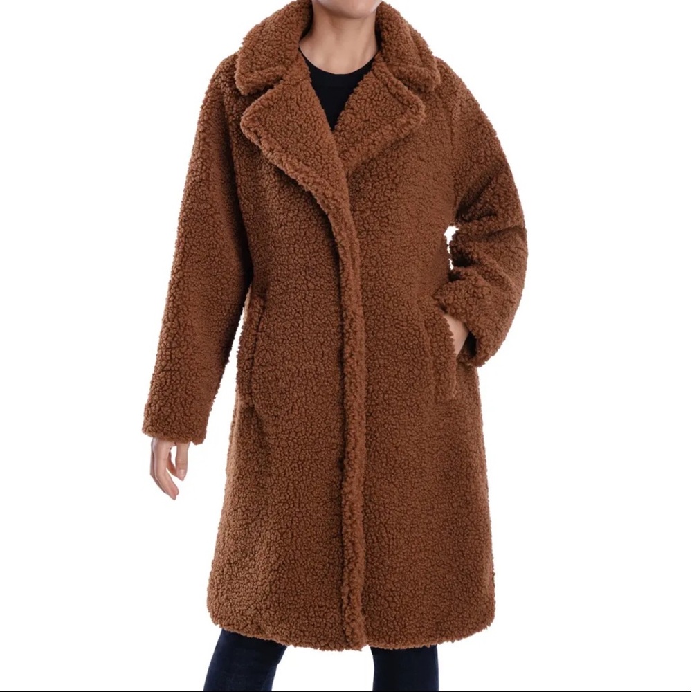 Faux Shearling Long Coat